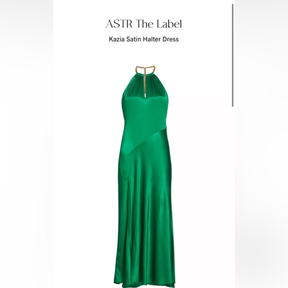 ASTR The Label emerald green midi dress cocktail - Picture 2 of 5